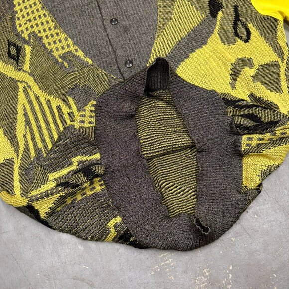 Vintage Creola Knit Polo 1980s Made in Italy Cotton Viscose Short Sleeve Large - Picture 7 of 8